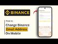 How to Change Binance Email Address | 2026