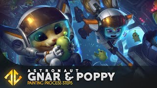 Astronaut - Gnar and Poppy - Splash art League of Legends
