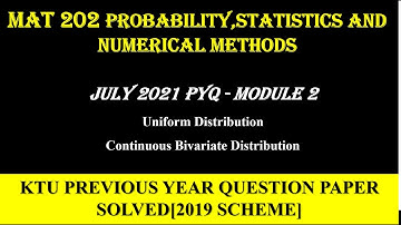 KTU S4 MATHS PREVIOUS YEAR QUESTION PAPER SOLVED 2019 SCHEME | Module 2