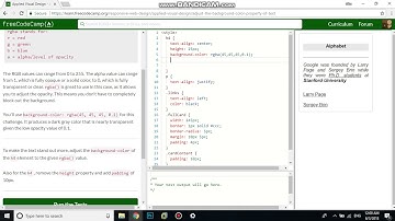 Applied Visual Design   Adjust the background color Property of Text free code camp   Dani