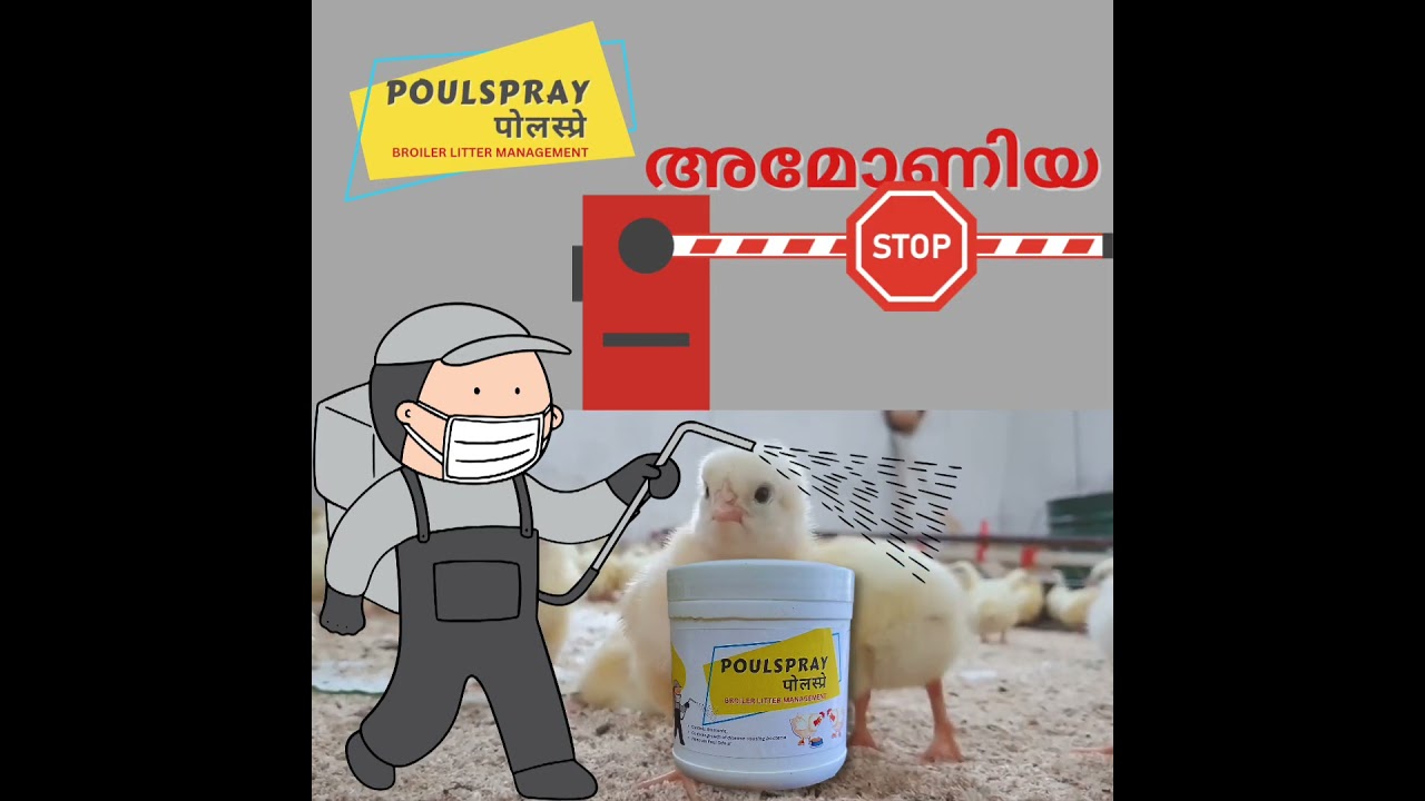 POULSPRAY : POULTRY FARM LITTER MANAGER Malayalam
