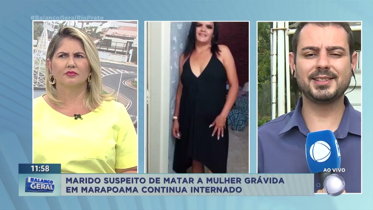 Marido suspeito de matar a esposa grávida em Marapoama continua internado