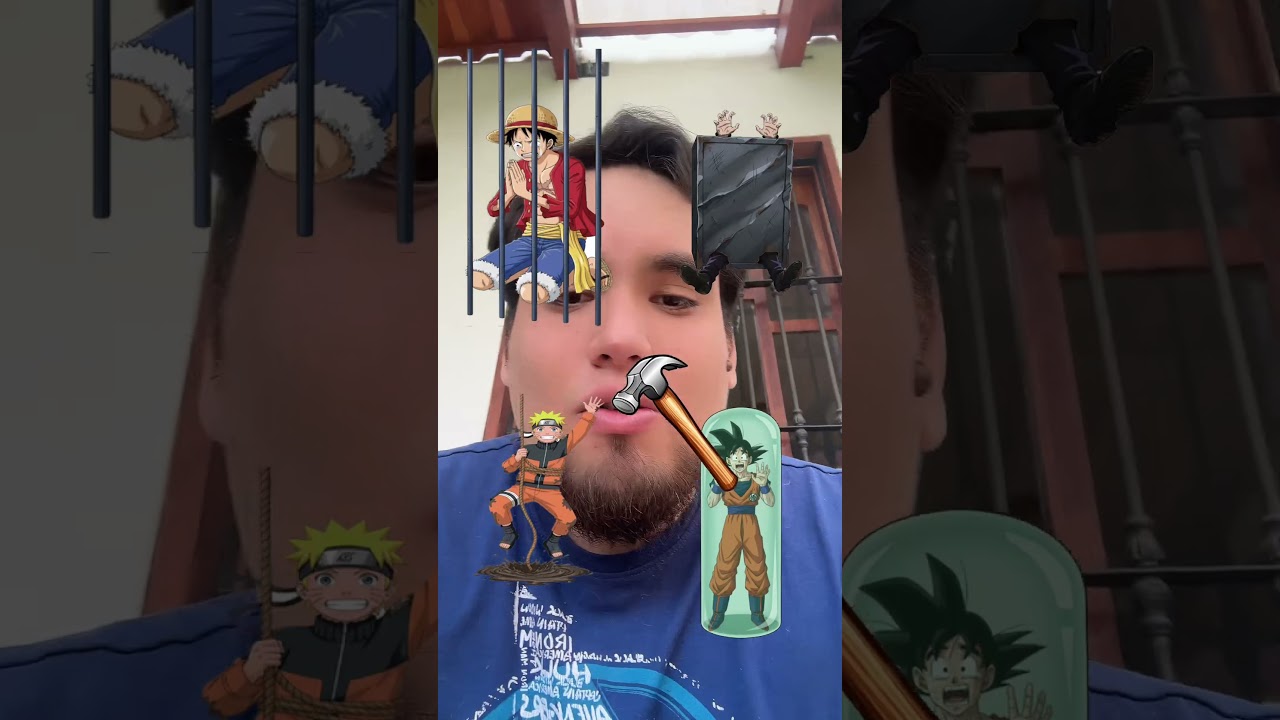 Salvando a #naruto #goku #luffy y #gojo #dragonball #onepiece #jujutsukaisen #shorts #viralvideo