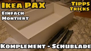 KOMPLEMENT drawers for IKEA PAX wardrobe - assembly made easy