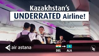 AIR ASTANA Economy Class Review - Shockingly Good! | New Delhi to Almaty