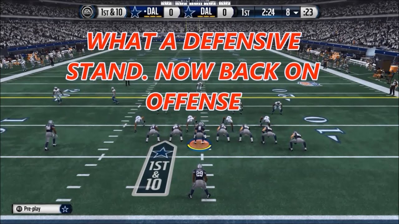 Madden 15 ONLINE RANKED GAMEPLAY/DT A GAP NANO- Cowboys