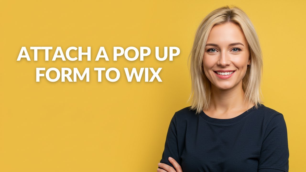 ATTACH A POP UP FORM TO WIX - Julia'sTutorials - YouTube