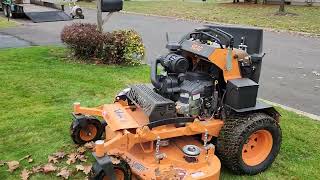 scag 52 inch 37 hp with the power bagger.