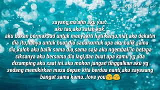 Story WA minta maaf kepada pacar yg paling tersayang