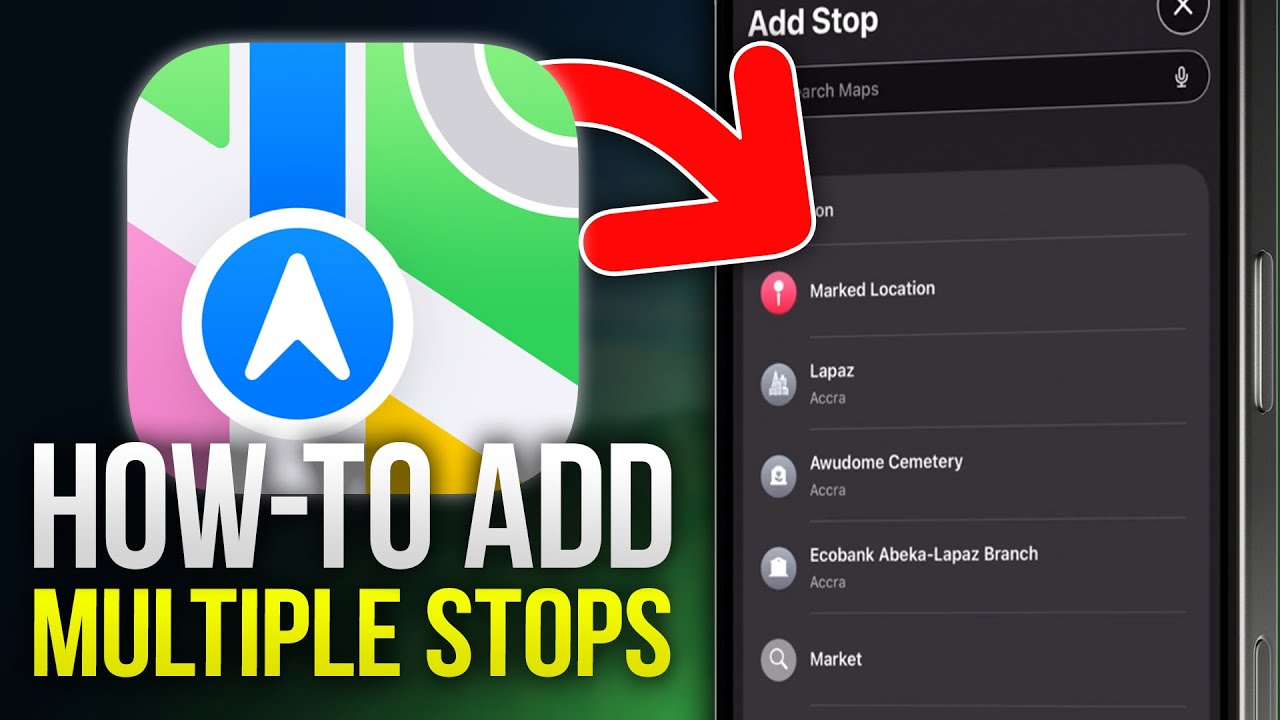 How To Add Multiple Stops on Apple Maps (2026 Updated Tutorial) - YouTube