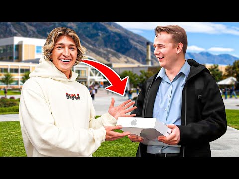 Giving a Student a Brand New MacBook