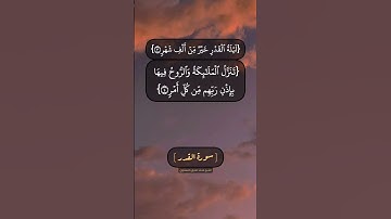 سورة القدر بصوت الشيخ محمد صديق المنشاوي