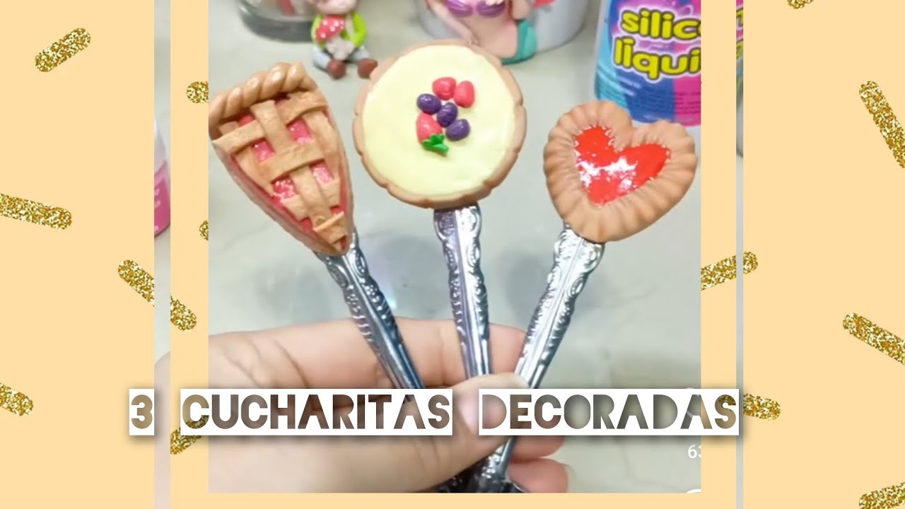 Decoración de 3 cucharitas