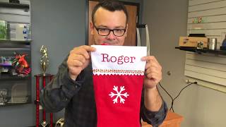 How to decorate a stocking using Glitter vinyl