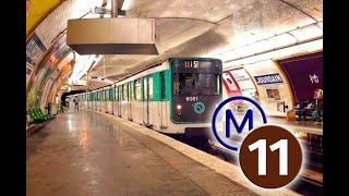 Spot métro ligne 11 station Place des Fêtes le 8/05/23