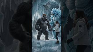 Gorilla vs Ice Monster Fight #shorts