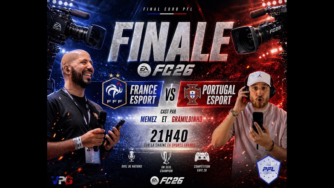 🎮⚽️ Finale Euro 2026 PFL mode Clubs 11v11 : France vs Portugal avec au cast MemeZ x Gramildinho