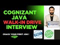 Part 2 | Cognizant Walk-In Drive  2025 🌸  | Must-Know Java Questions  |  Crack your First Job !