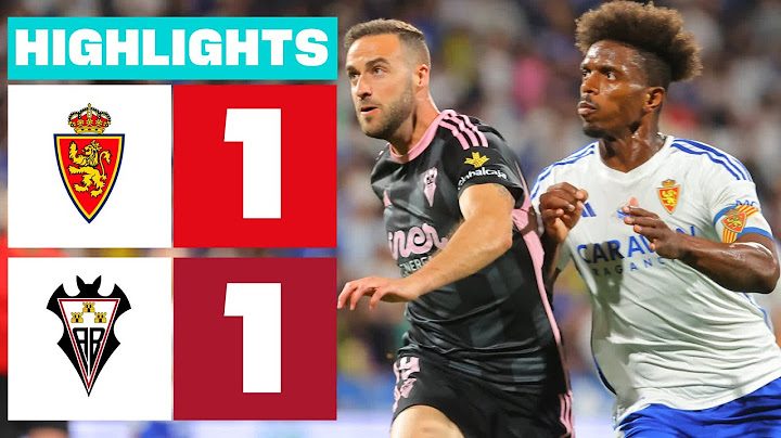 Highlights Real Zaragoza vs Albacete BP (1-1)