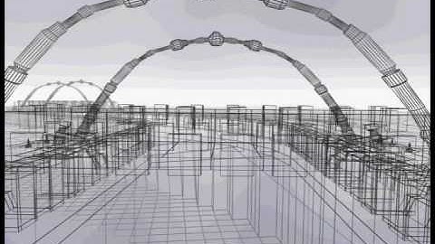 3d Animation Forced Wireframe