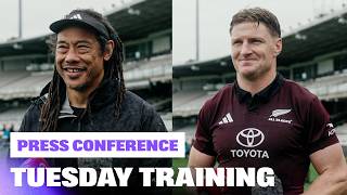 Jordie Barrett & Tana Umaga on Retaining the Bledisloe Cup | All Blacks Press Conference (Sydney) News
