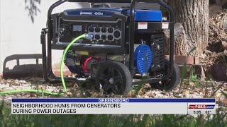 Neighborhood hums from generators during power outages