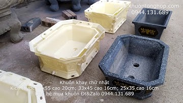 Khuôn chữ nhật trồng bonsai | Khuôn Tổng Hợp