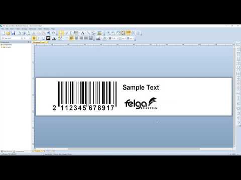 Instructions: First Stick in Label with Bartender - TSC MB240T