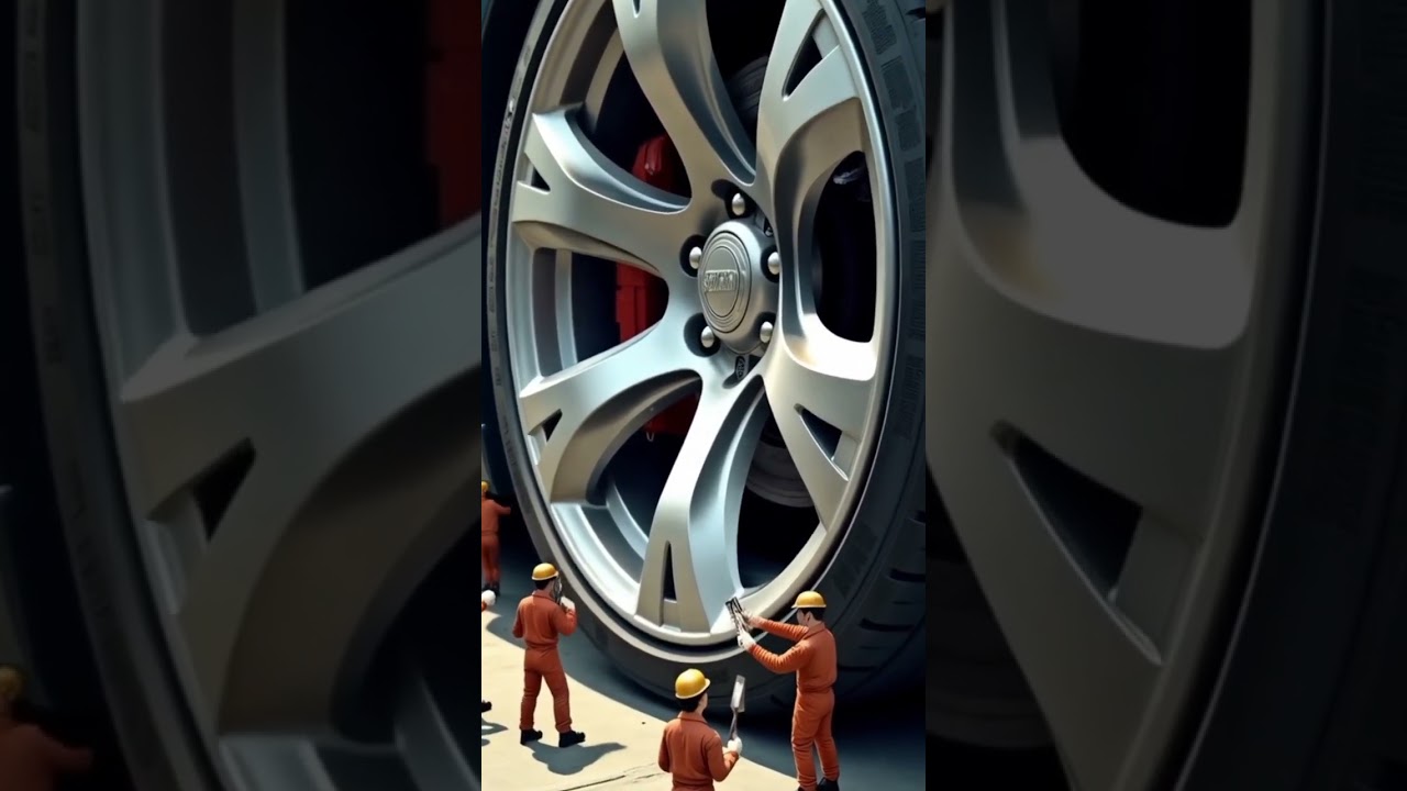 Мини-человечки и автомобиль 