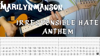 Marilyn Manson - Irresponsible Hate Anthem |Guitar cover| |Tab|