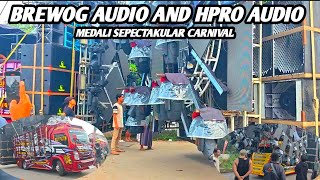 BREWOG AUDIO AND HPRO AUDIO ACCOMPANIMENT TOWARDS THE STARTING LINE OF THE MEDAL CARNIVAL