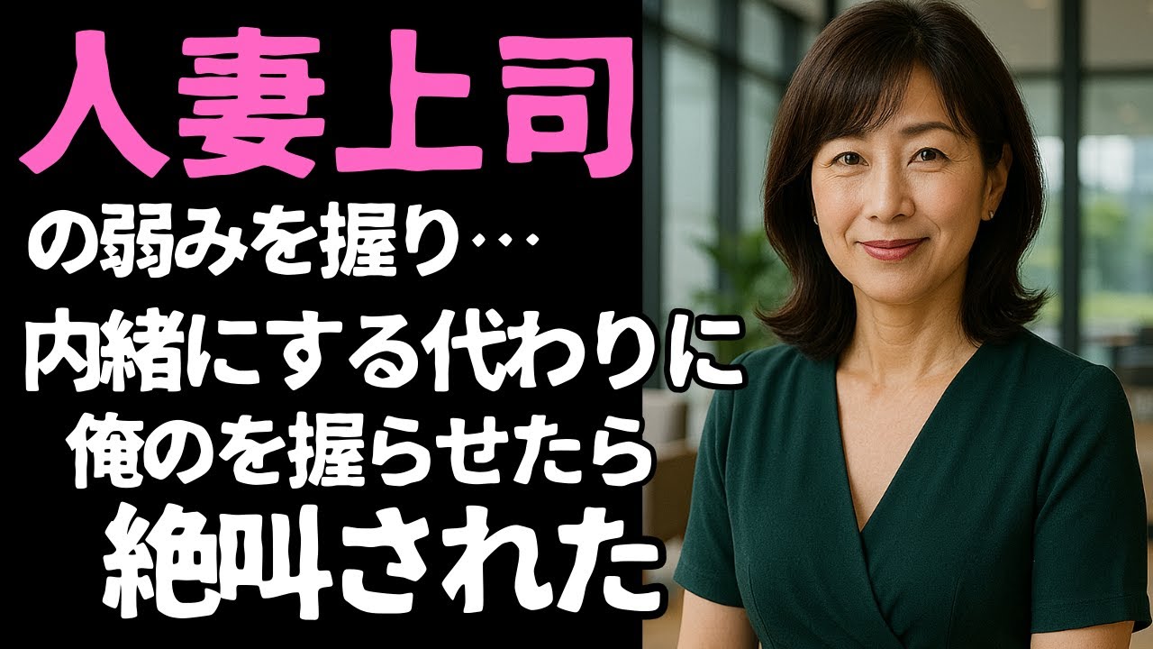 Outline Video 【シニア恋愛】鬼上司の知られざる秘匿 ~厳しい上司が初めて見せた甘い表情~【恋愛小説】