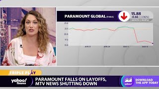 Paramount stock dips after announcing layoffs, MTV News closure