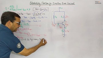 13. Stability Factor for Emitter Bias Circuit | Biasing Circuits in Hindi by Dinesh Arya