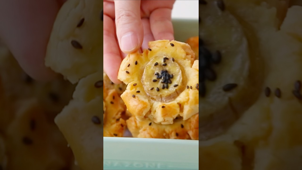 Crispy Banana Cookies That Melt In Your Mouth 🍌#dessert #cookies