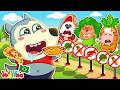 Amigos Saudáveis vs Fast Food! 🥗🍟 Hábitos Saudáveis do Wolfoo | Wolfoo em Português
