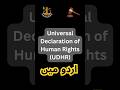 What is Universal Declaration of Human Rights ? | UDHR | انسانی حقوق کا عالمی اعلامیہ کیا ہے؟