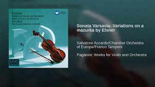 Sonata Varsavia(N. Paganini)/Sarvatore Accardo(v.)/Chamb