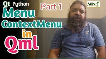 Menu in Qml - Part 1 | Python Qt | Pyside6