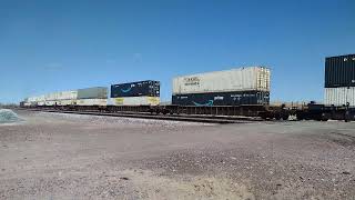 WB BNSF Domestic Intermodal/Port Stack Train At Nebo CA! #bigbossrailfanner