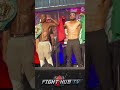 Bruce Carrington INTENSE weigh in face off vs Rene Palacios