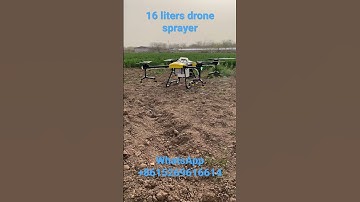 16 liters drone sprayer with 8 high pressure nozzles spray 8 hectares per hour #drone #fumigation