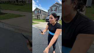 Dad teaches daughter how to do a burn out then mom does this. #shorts