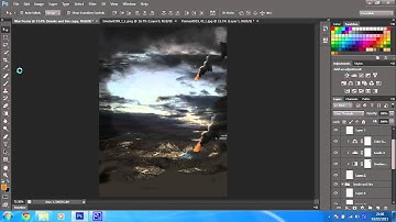Create a war scene with stock images - Photoshop CS6 tutorial - Part 14