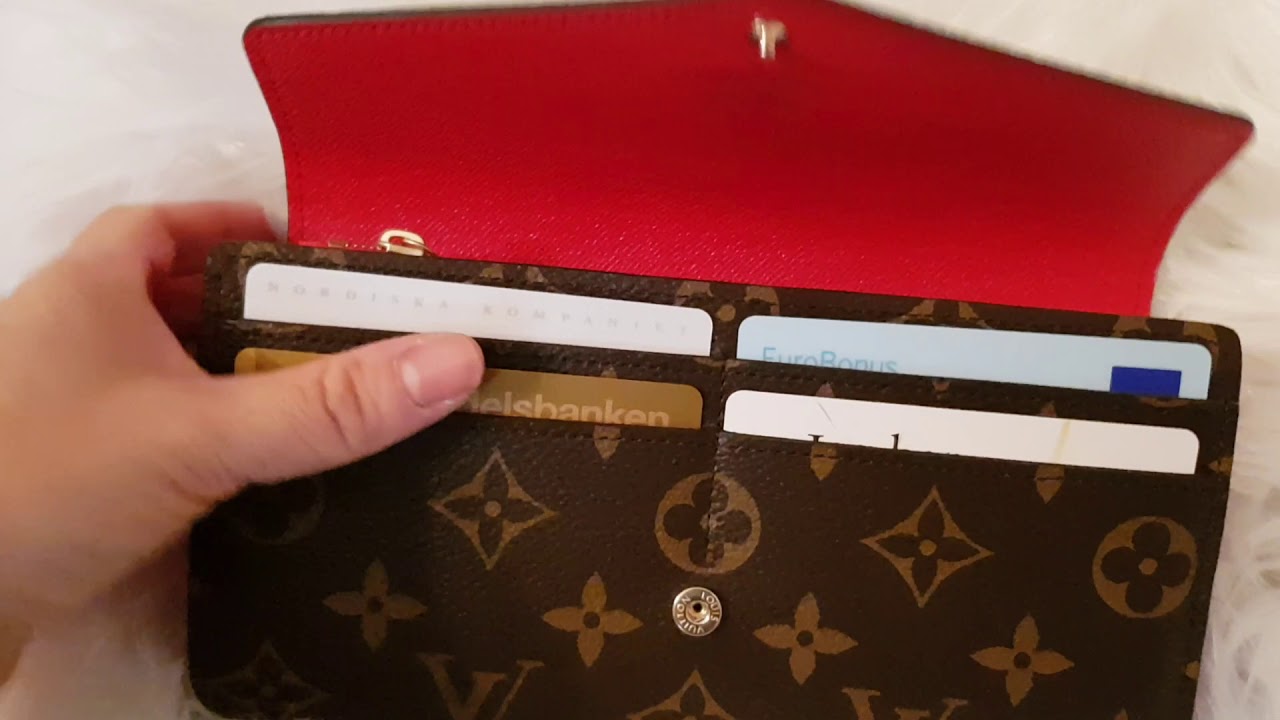 First impression and comparison Sarah wallet Louis Vuitton monogram