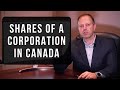 Shares of a corporation in Canada