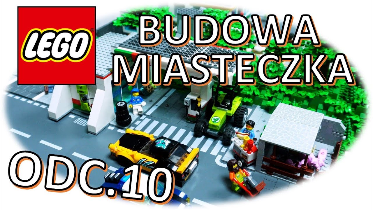 STACJA PALIW, CHLEW i KURNIK 🐔🐷 / BUDOWA LEGO MIASTECZKA (10)