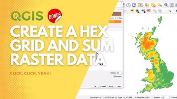 Maak een hex-raster en bereken zonestatistieken in QGIS