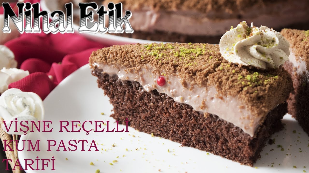 VİŞNE REÇELLİ KUM PASTA ( Pasta Tarifleri ) YouTube