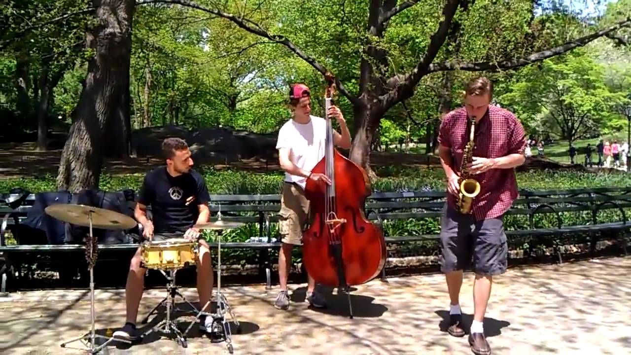 Insane alto sax solos in Central Park YouTube